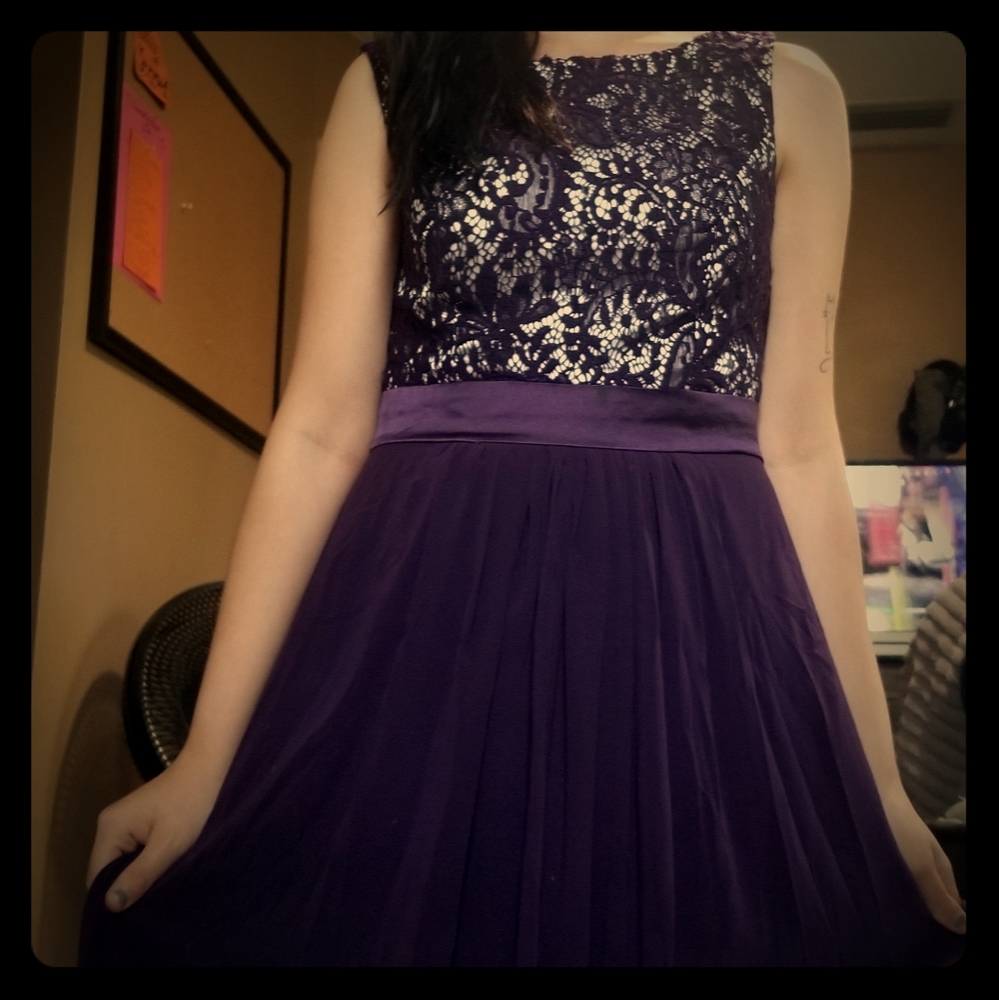 Purple Lace Prom/Evening/Formal Gown